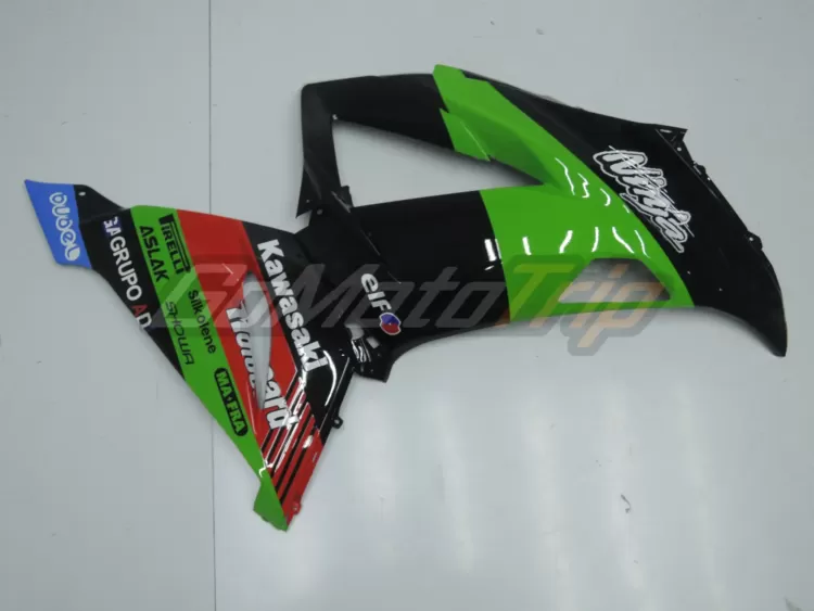 2013 2018 Kawasaki Ninja Zx 6r Black Green Fairing2 8