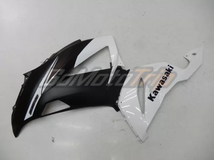 2013 2018 Kawasaki Ninja Zx 6r Black White Fairing 7