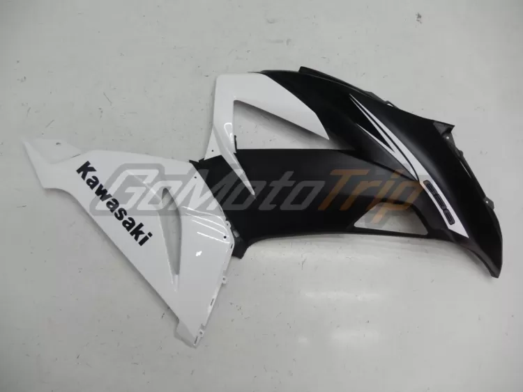 2013 2018 Kawasaki Ninja Zx 6r Black White Fairing 8