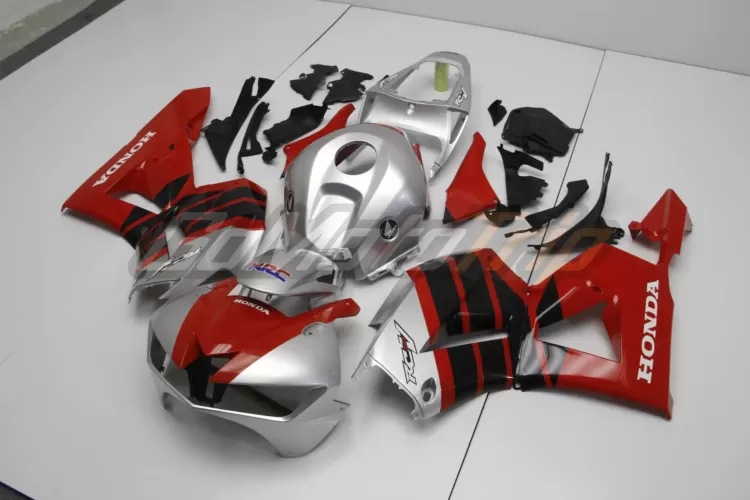 2013 2023 Honda Cbr600rr Red Silver Fairing 2