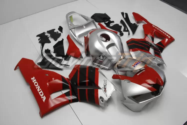 2013 2023 Honda Cbr600rr Red Silver Fairing 3