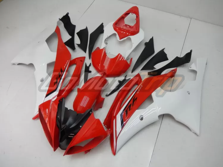 2013 Yamaha Yzf R6 Red White Fairing Edition 2