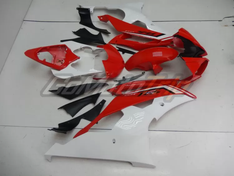 2013 Yamaha Yzf R6 Red White Fairing Edition 5