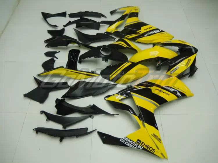 2014 2018 Yamaha Yzf R25 Black Yellow Fairing 5