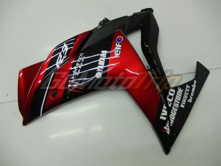 2014 2018 Yamaha Yzf R3 Black Red Fairing 10