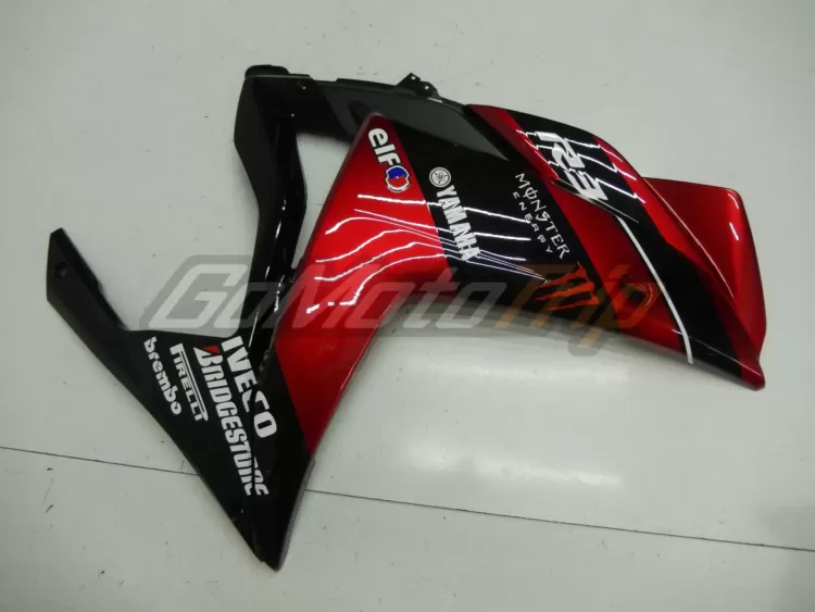 2014 2018 Yamaha Yzf R3 Black Red Fairing 11