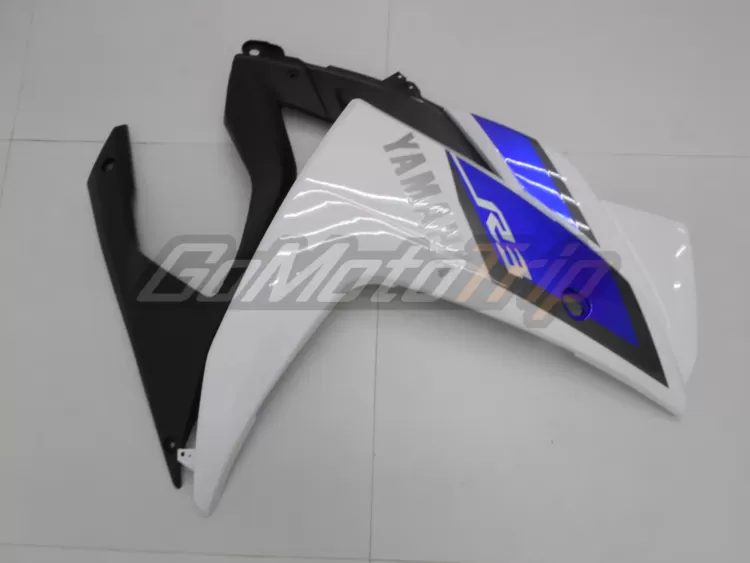 2014 2018 Yamaha Yzf R3 Blue White Fairing 14