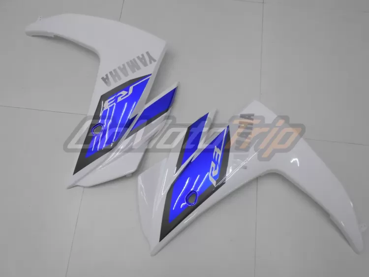 2014 2018 Yamaha Yzf R3 Blue White Fairing 15