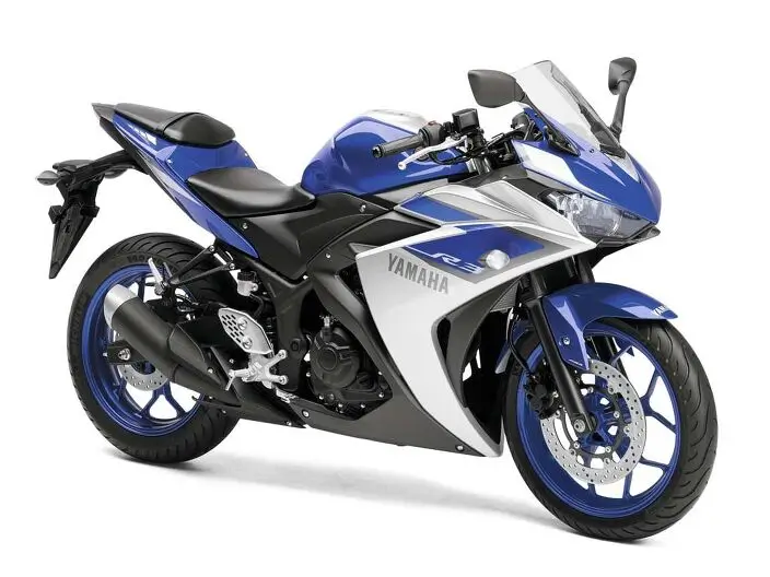 2014 2018 Yamaha Yzf R3 Blue White Fairing 18