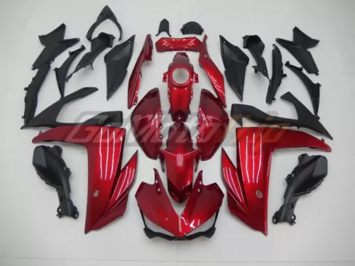 2014 2018 Yamaha Yzf R3 R25 Red Fairing 1