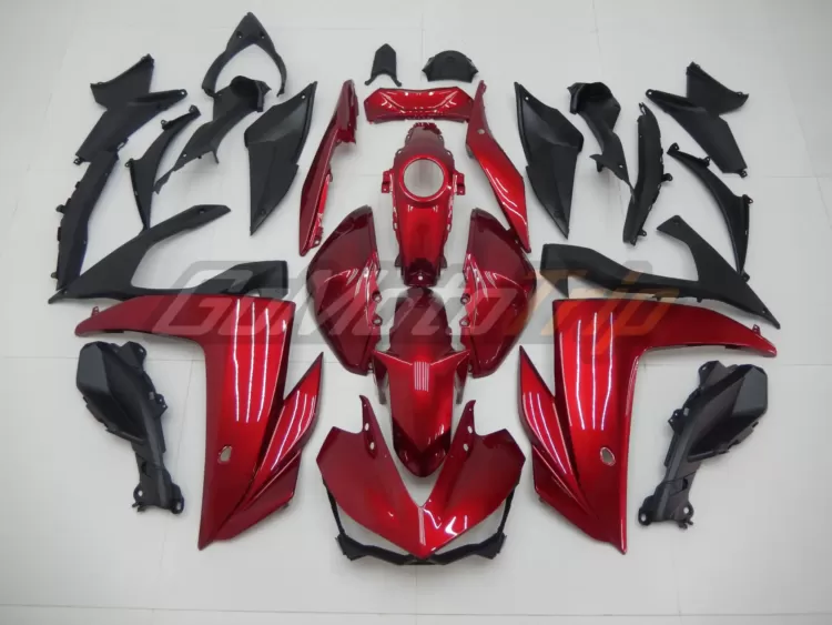 2014 2018 Yamaha Yzf R3 R25 Red Fairing 1