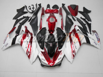 2014 2018 Yamaha Yzf R3 Red White Fairing 1