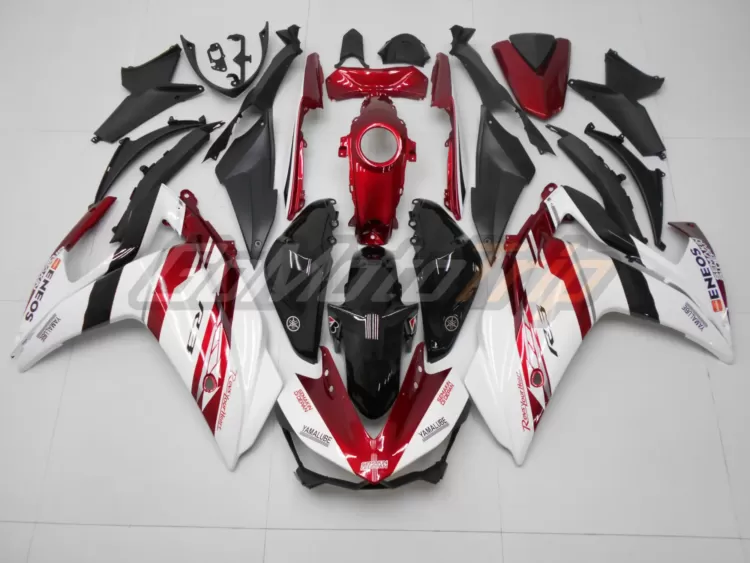 2014 2018 Yamaha Yzf R3 Red White Fairing 1