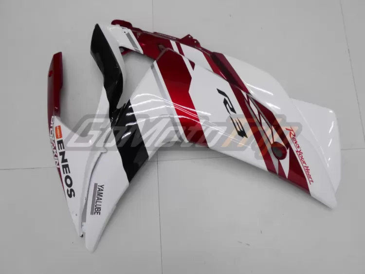 2014 2018 Yamaha Yzf R3 Red White Fairing 12