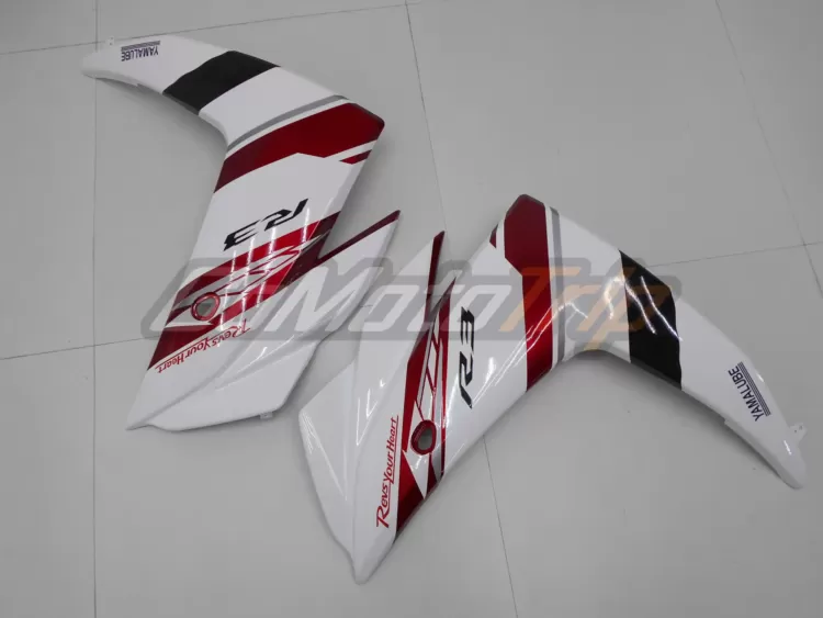 2014 2018 Yamaha Yzf R3 Red White Fairing 13