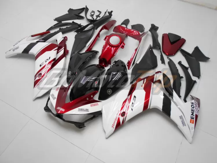 2014 2018 Yamaha Yzf R3 Red White Fairing 2