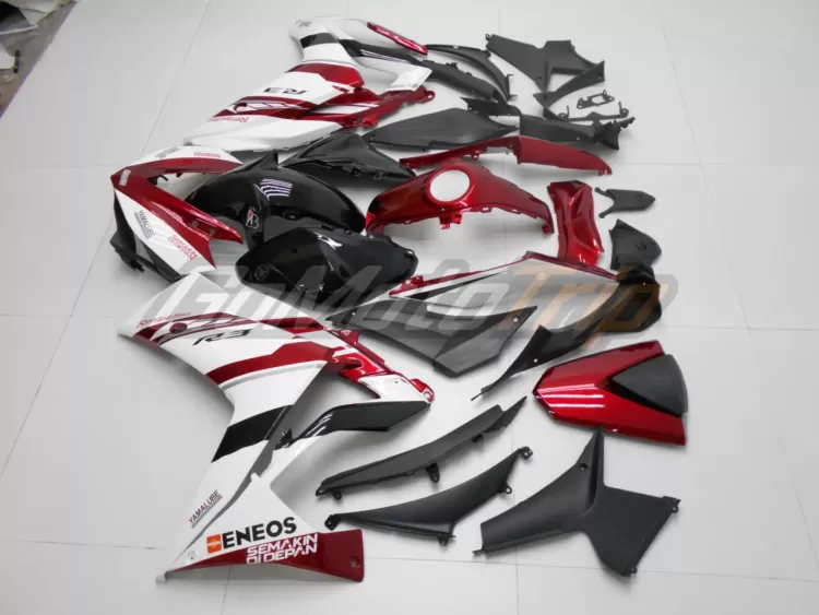 2014 2018 Yamaha Yzf R3 Red White Fairing 4