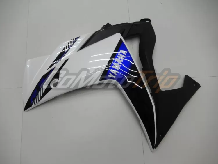 2014 2018 Yamaha Yzf R3 White Fairing 11