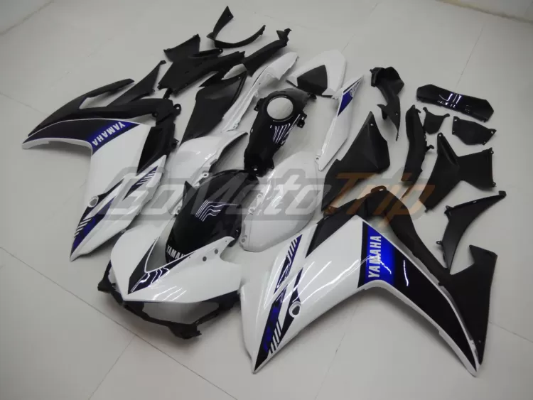 2014 2018 Yamaha Yzf R3 White Fairing 2