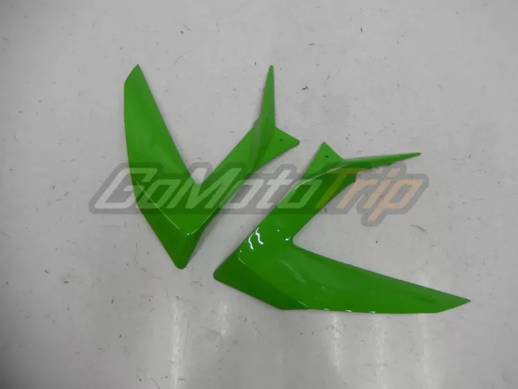 2014 Kawasaki Ninja Zx 6r Black Green Fairing 11