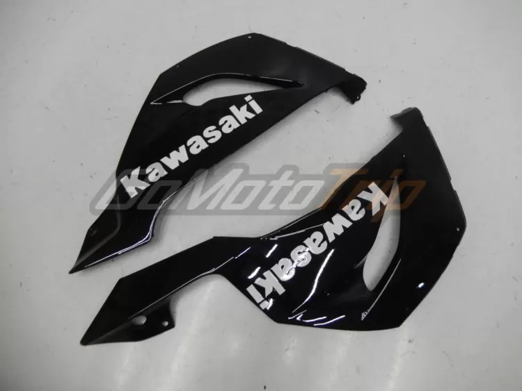 2014 Kawasaki Ninja Zx 6r Black Green Fairing 12