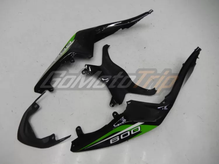 2014 Kawasaki Ninja Zx 6r Black Green Fairing 15