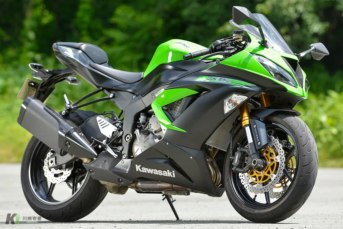 2014 Kawasaki Ninja Zx 6r Black Green Fairing 17