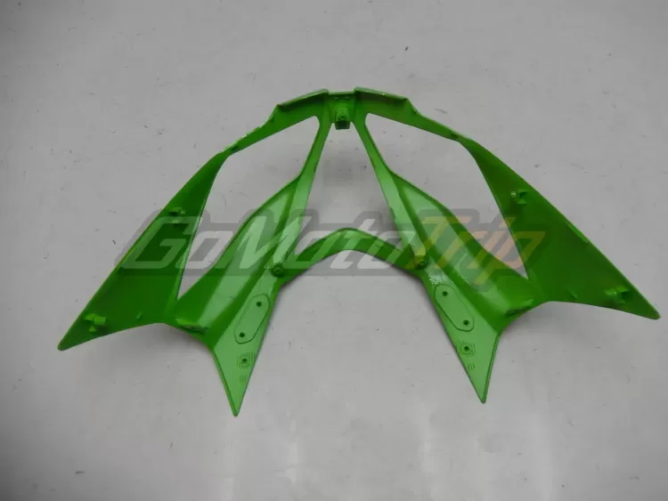 2014 Kawasaki Ninja Zx 6r Black Green Fairing 6