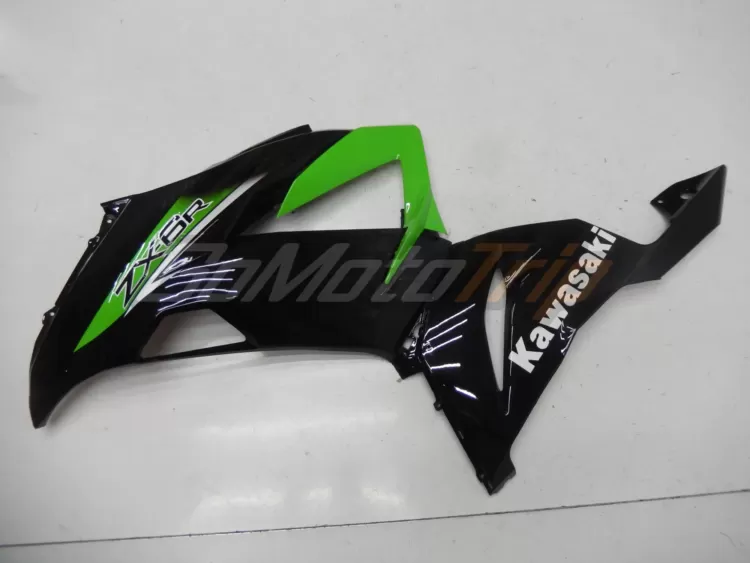 2014 Kawasaki Ninja Zx 6r Black Green Fairing 8