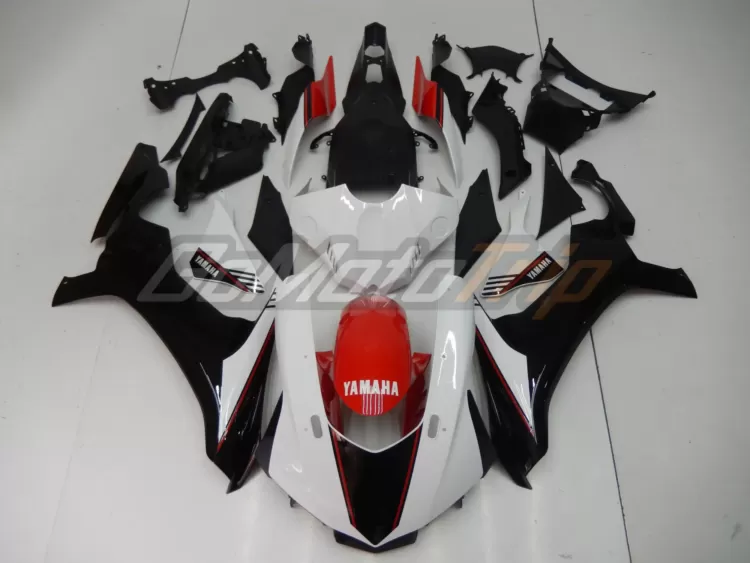 2015 2019 Yamaha Yzf R1 Black White Fairing 1