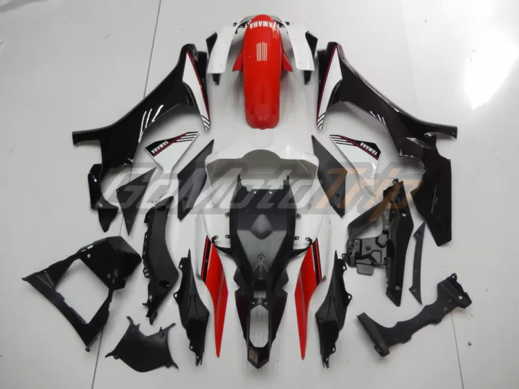 2015 2019 Yamaha Yzf R1 Black White Fairing 4