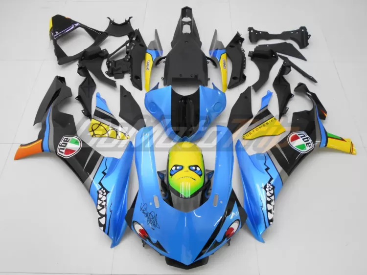 2015 2019 Yamaha Yzf R1 Rossi Shark Fairing 1