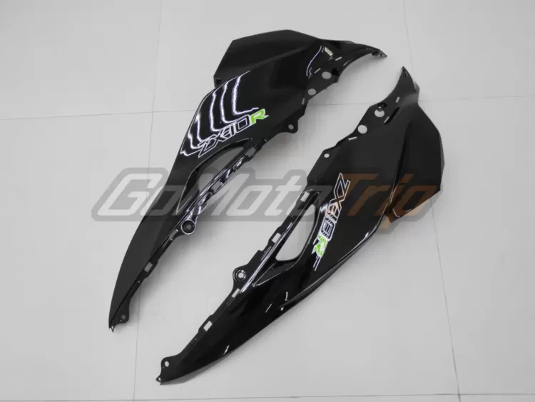 2016 2020 Kawasaki Ninja Zx 10r Black White Fairing 12