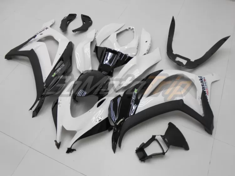 2016 2020 Kawasaki Ninja Zx 10r Black White Fairing 2