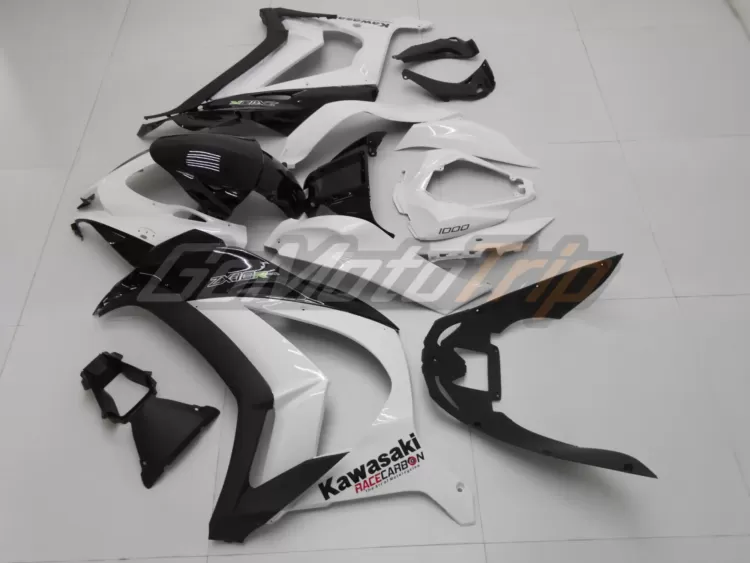 2016 2020 Kawasaki Ninja Zx 10r Black White Fairing 4