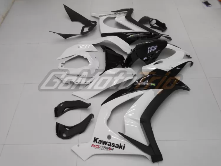 2016 2020 Kawasaki Ninja Zx 10r Black White Fairing 5