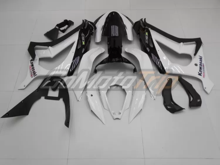 2016 2020 Kawasaki Ninja Zx 10r Black White Fairing 6