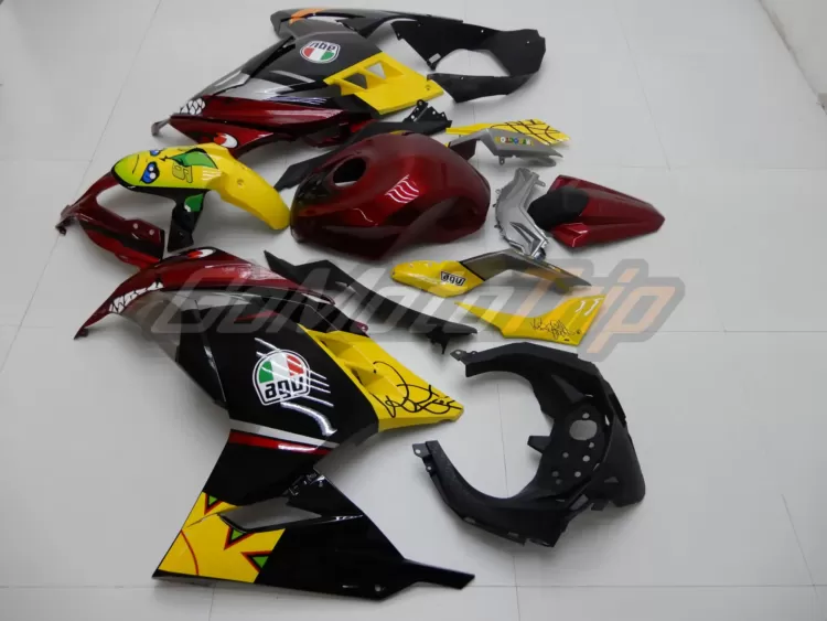 Ninja 300 Rossi Shark Fairing 4