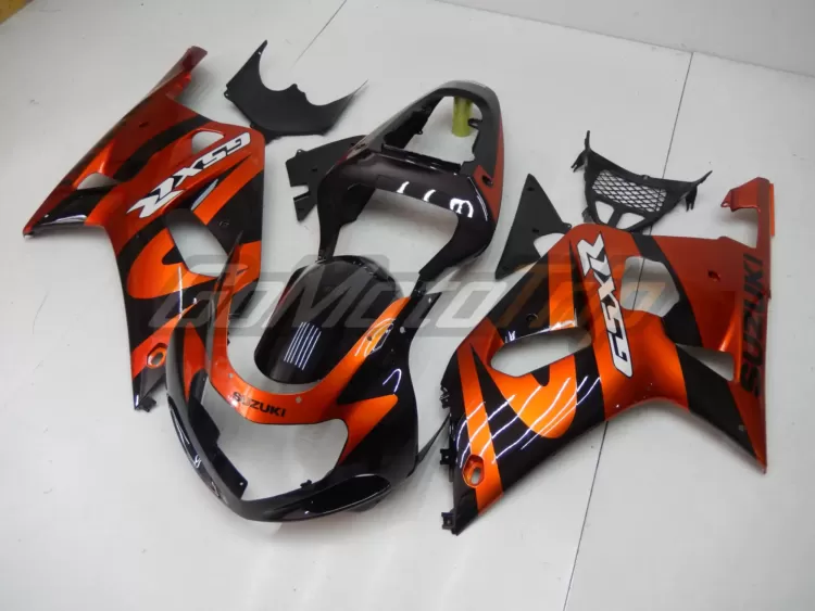 Suzuki K1 K2 Black Orange Fairing 2