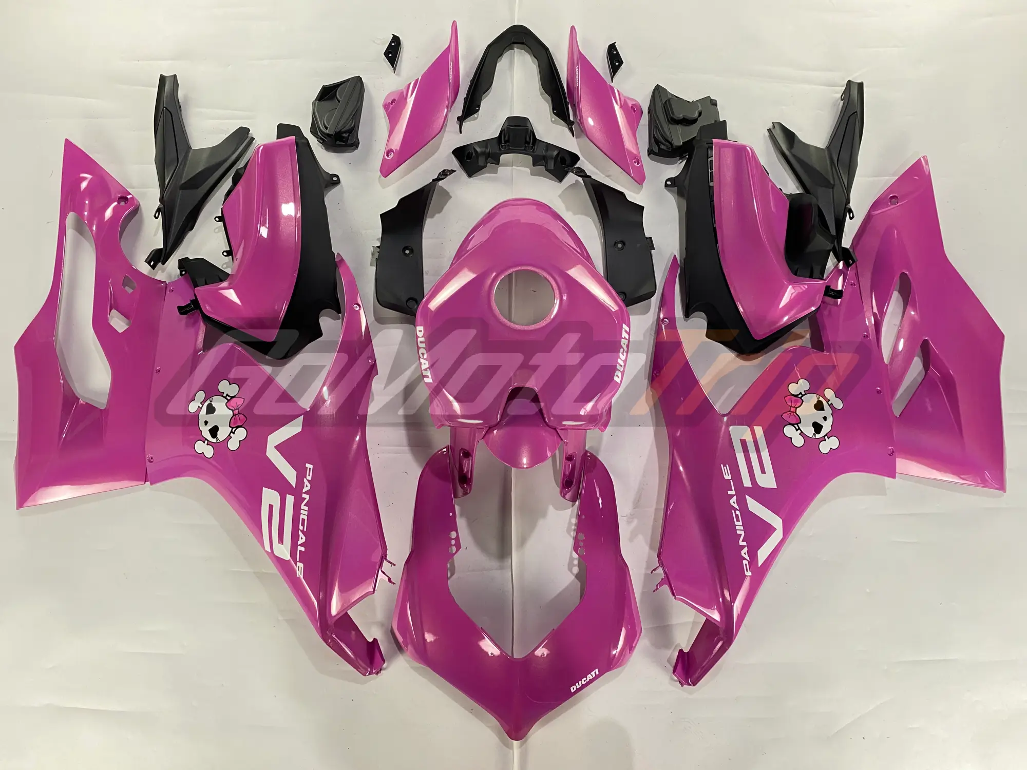 2020-2024 Ducati Panigale V2 Metallic Rainbow Laser Pink Fairing 1